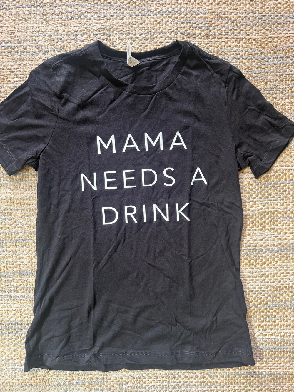 Mama Needs A Drink Black Graphic Tee